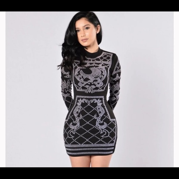 Black Clubwear Sexy Bodycon Dress - Picture 2 of 4